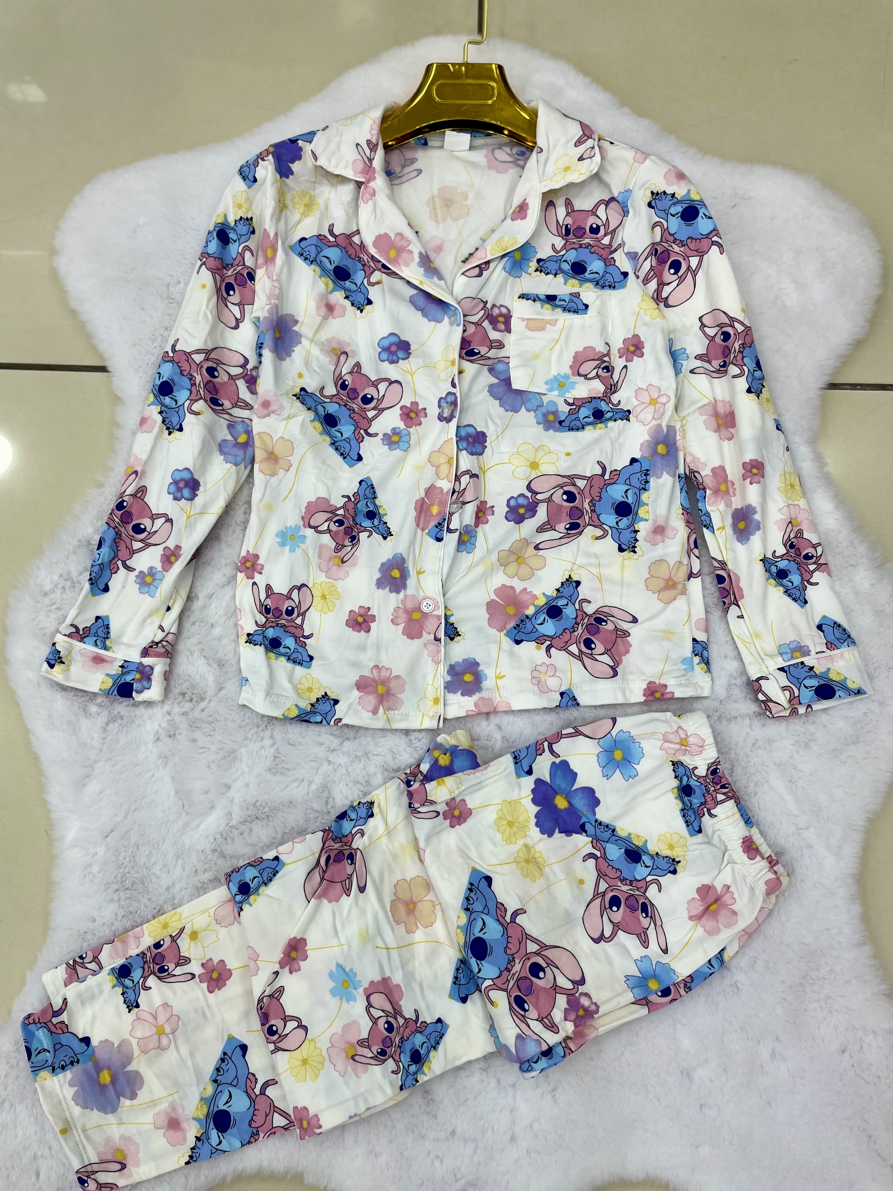 Pyjama Disney katifa stitch