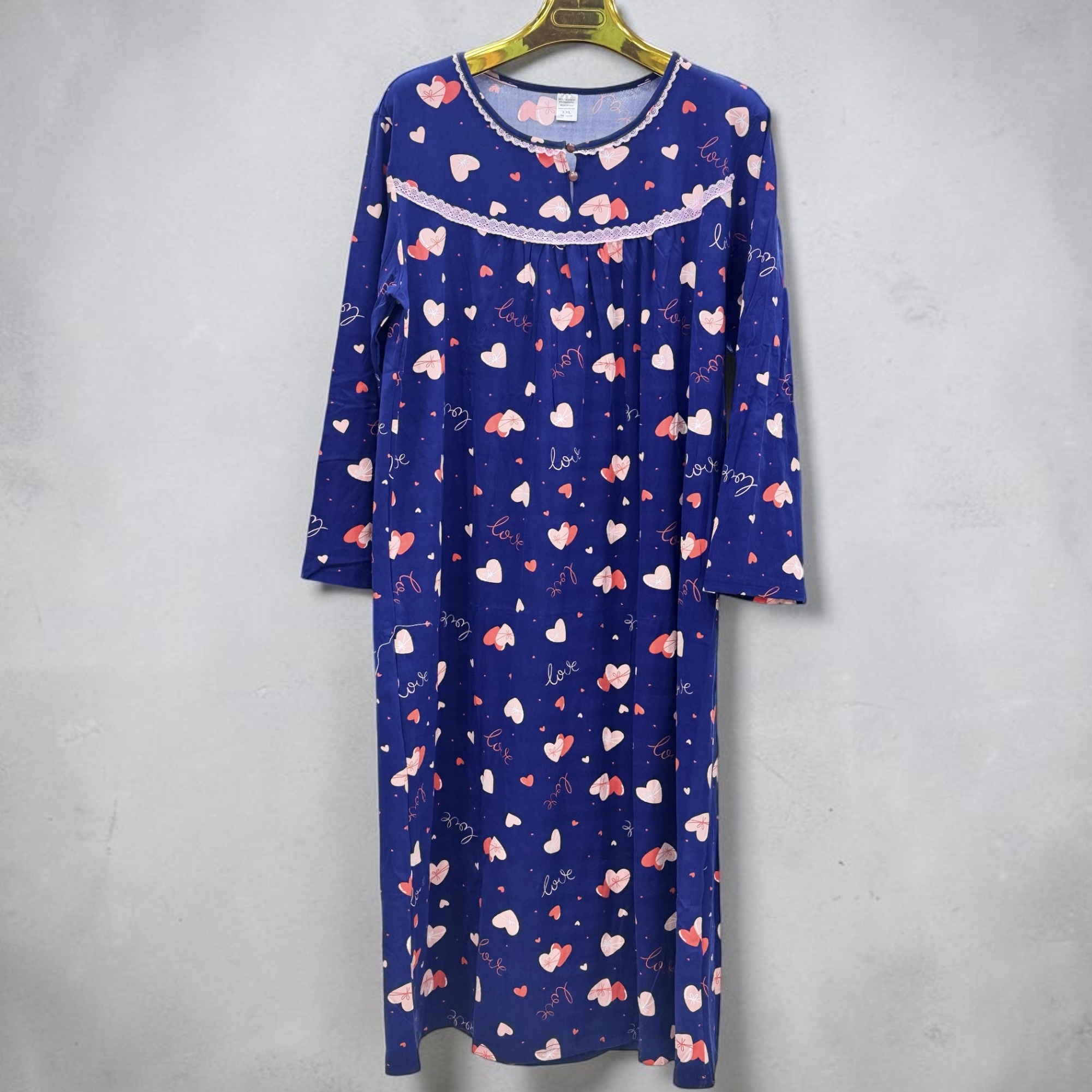 ROBE manche longue avec des cœurs