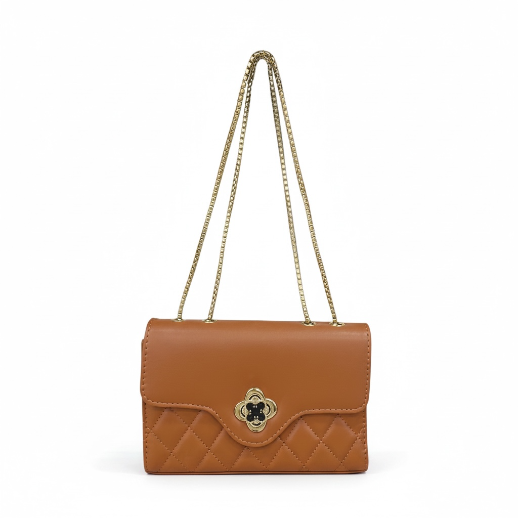 Sac 25*16 chaine doré