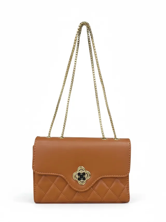 Sac 25*16 chaine doré