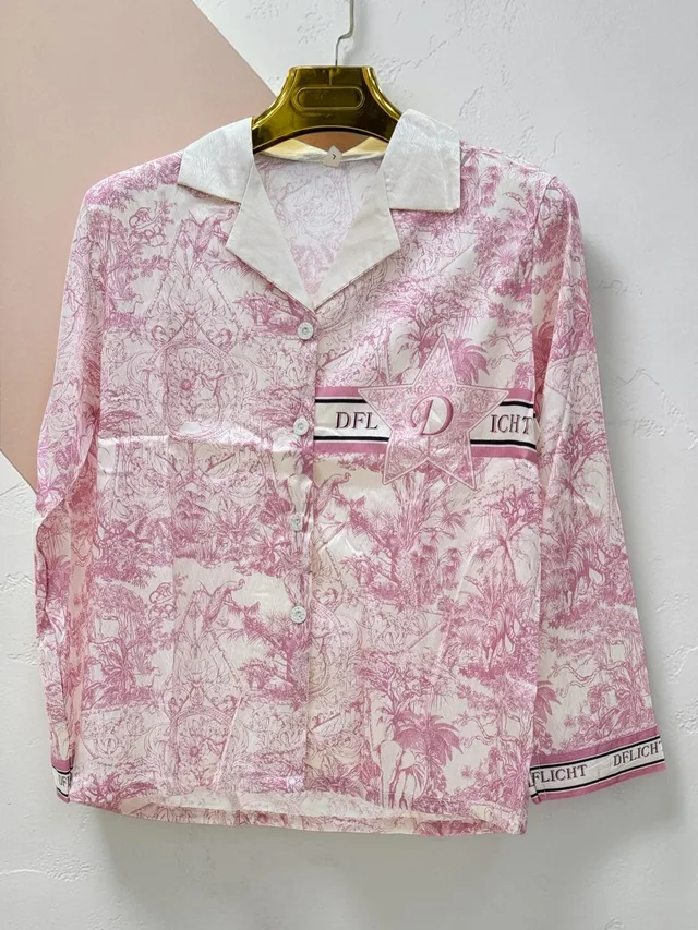Pyjama satain dior rose